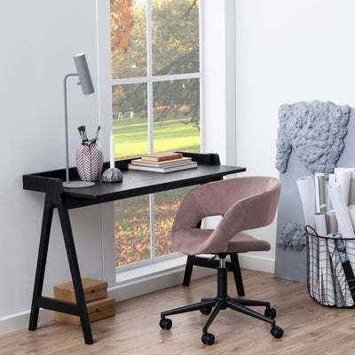 Miso Office Desk in Black – FTG, view 4