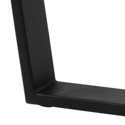 Amble Round Dining Table with Black Marble Melamine Top & Black Legs – FTG, view 11