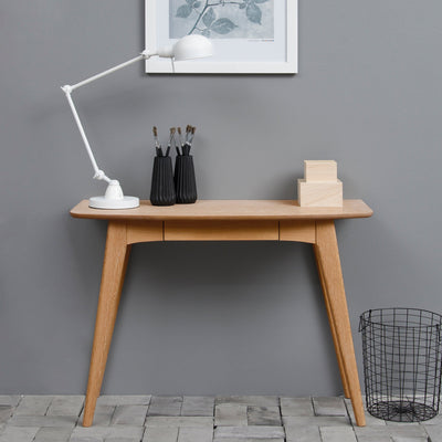 Woodstock Office Desk in Oak – FTG, view 5
