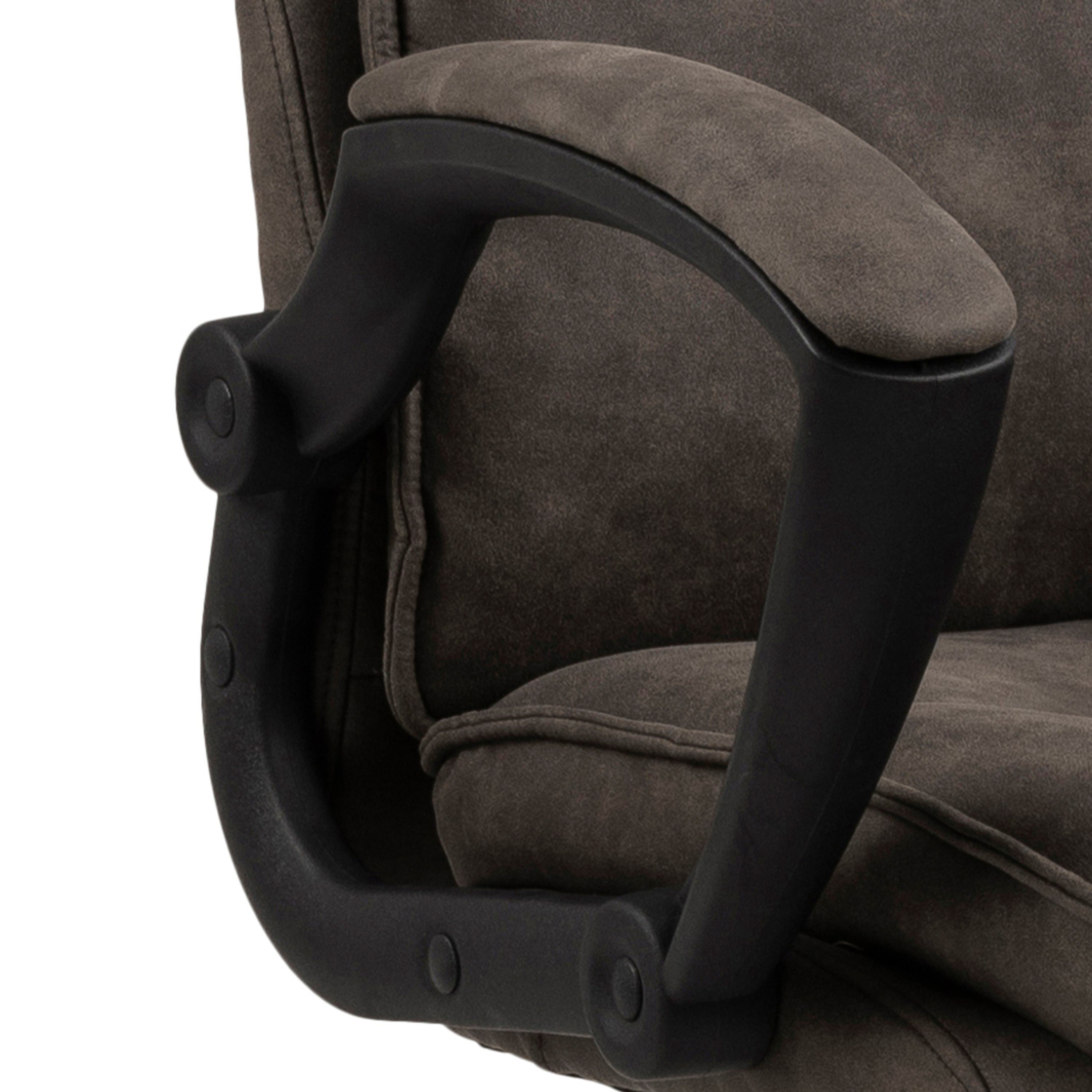 Brad Swivel Desk Chair with Armrest in Black – FTG, view 9