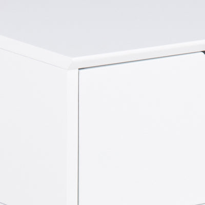 Mitra 1 Drawer Bedside Table in White – FTG, view 7