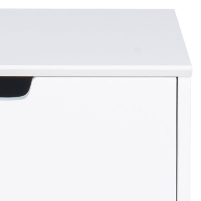 Mitra 1 Drawer Bedside Table in White – FTG, view 8