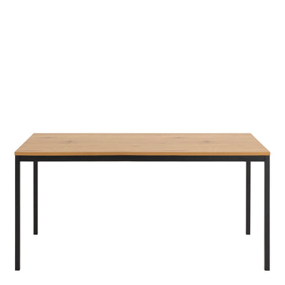 Seaford Dining Table in Black & Oak – FTG, view 2