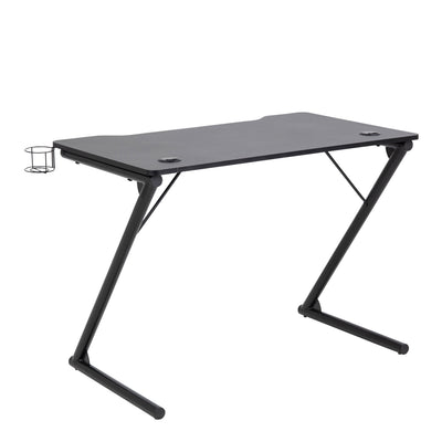 Trooper Gaming Desk in Black – FTG, view 3