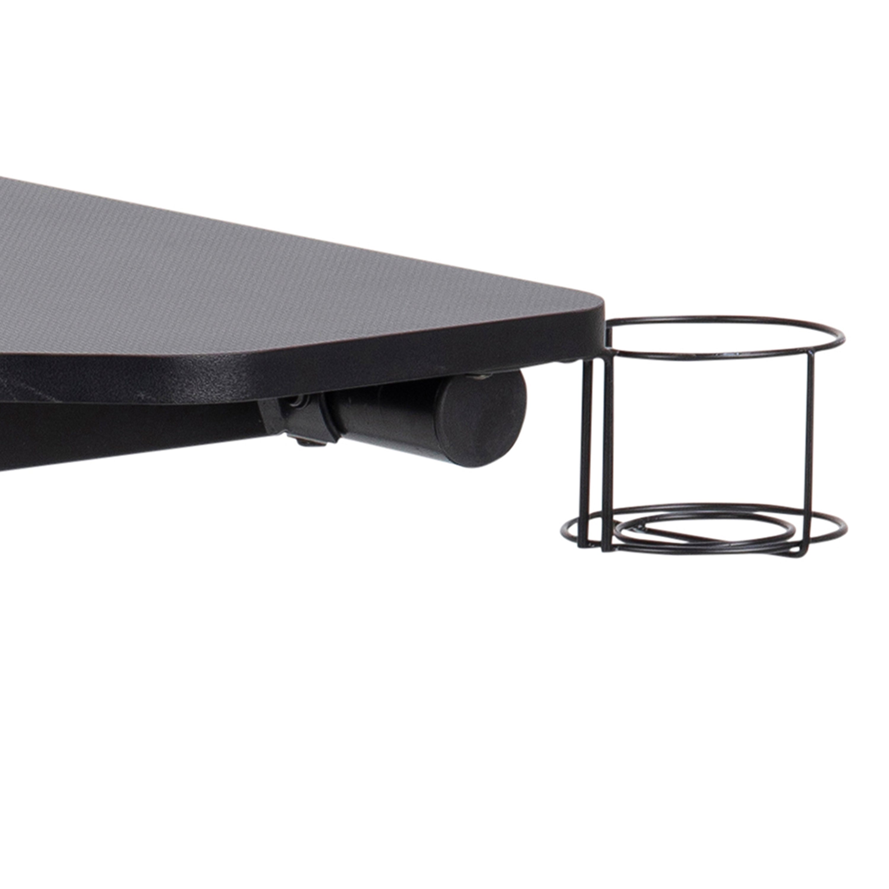 Trooper Gaming Desk in Black – FTG, view 7