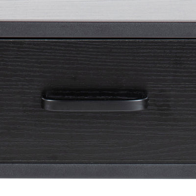 Seaford Bedside Table with 1 Drawer in Black – FTG, view 8