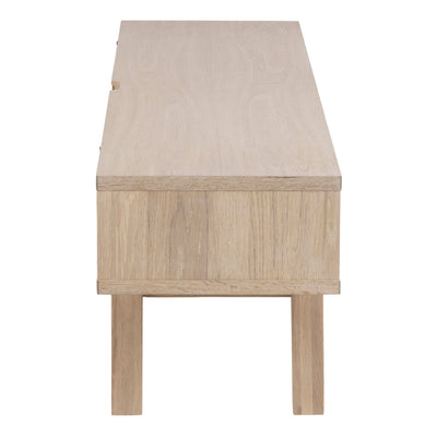 A-Line TV Unit with 2 Drawers in White Oak – FTG, view 3