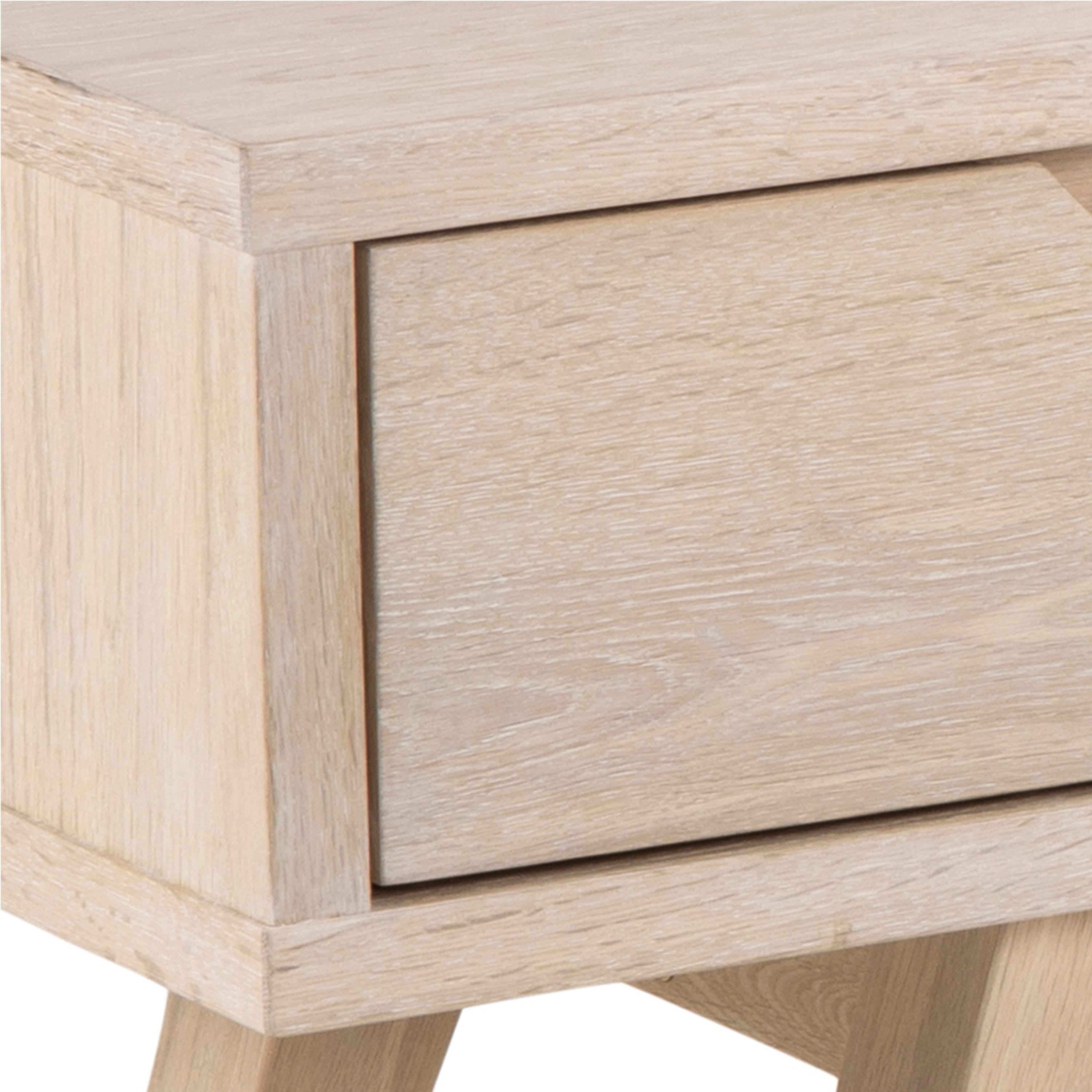 A-Line TV Unit with 2 Drawers in White Oak – FTG, view 6