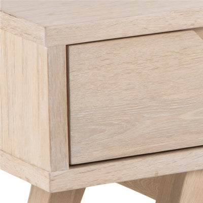 A-Line TV Unit with 2 Drawers in White Oak – FTG, view 6