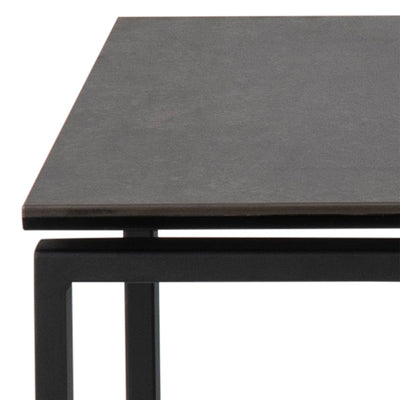 Katrine Ceramic Nest of Tables in Black Set of 3 – FTG, view 6