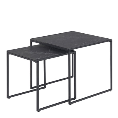 Infinity Nest of Tables in Black Matt Set of 2 – FTG