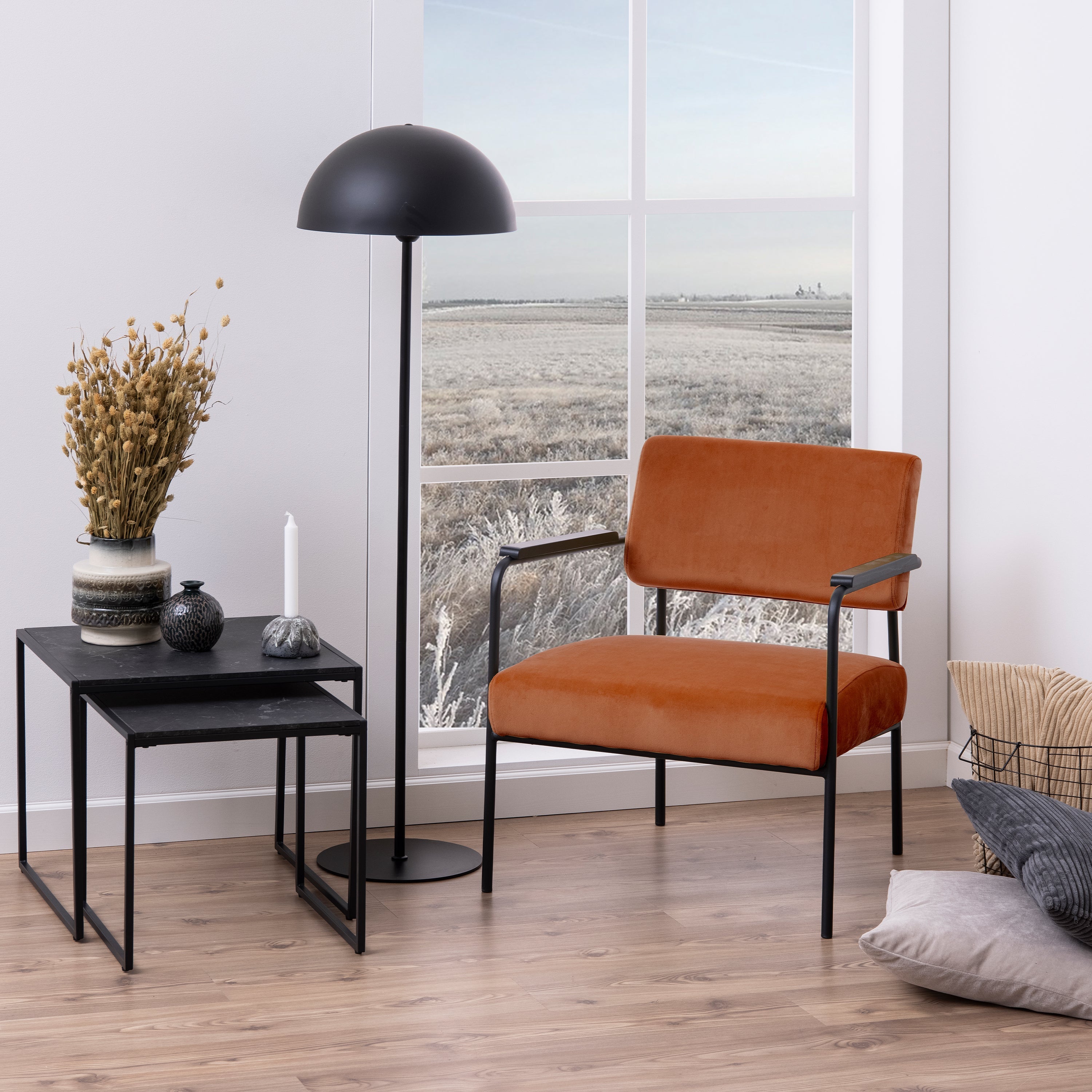 Infinity Nest of Tables in Black Matt Set of 2 – FTG, view 4