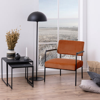 Infinity Nest of Tables in Black Matt Set of 2 – FTG, view 4