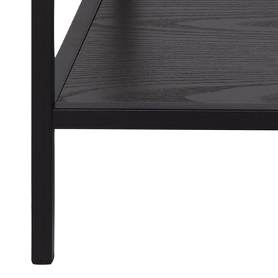 Seaford Black Metal Coffee Table Set with Glass Top – FTG, view 8
