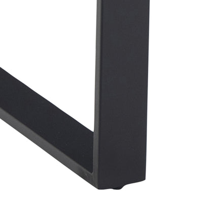 Amble Dining Table with Black Marble Melamine Top & Black Legs – FTG, view 11
