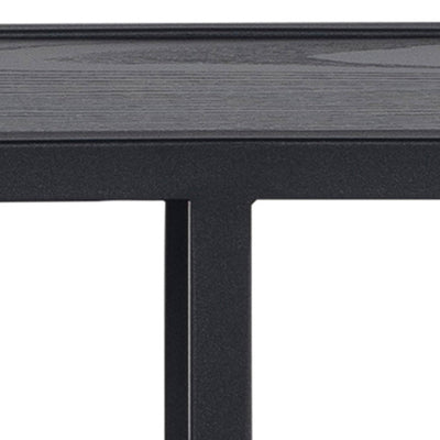 Seaford Octagonal Metal Wall Shelf in Black – FTG, view 5
