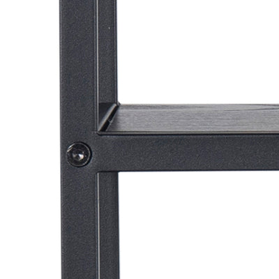 Seaford Octagonal Metal Wall Shelf in Black – FTG, view 6