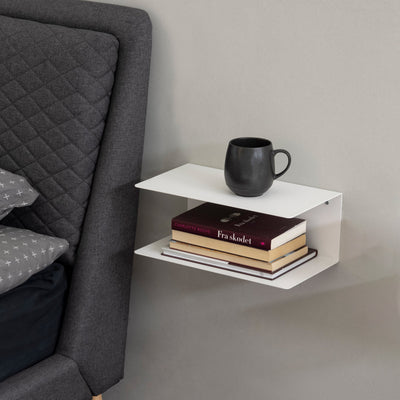 Joliet Wall Shelf in White – FTG, view 3