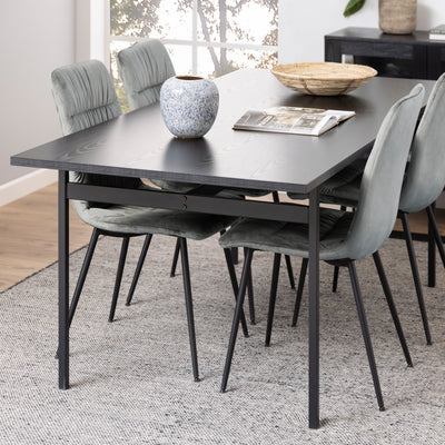 Angus Dining Table in Black – FTG, view 6