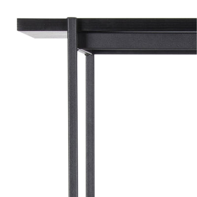 Angus Bookcase with 5 Shelves in Black – FTG, view 8