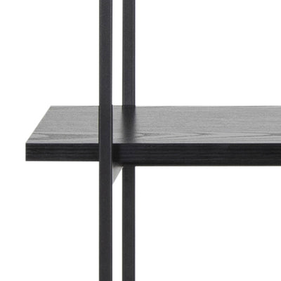 Angus Bookcase with 5 Shelves in Black – FTG, view 9