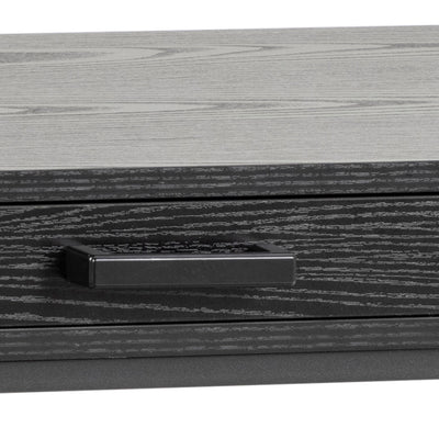 Seaford 1 Drawer Office Desk in Ash Black – FTG, view 8