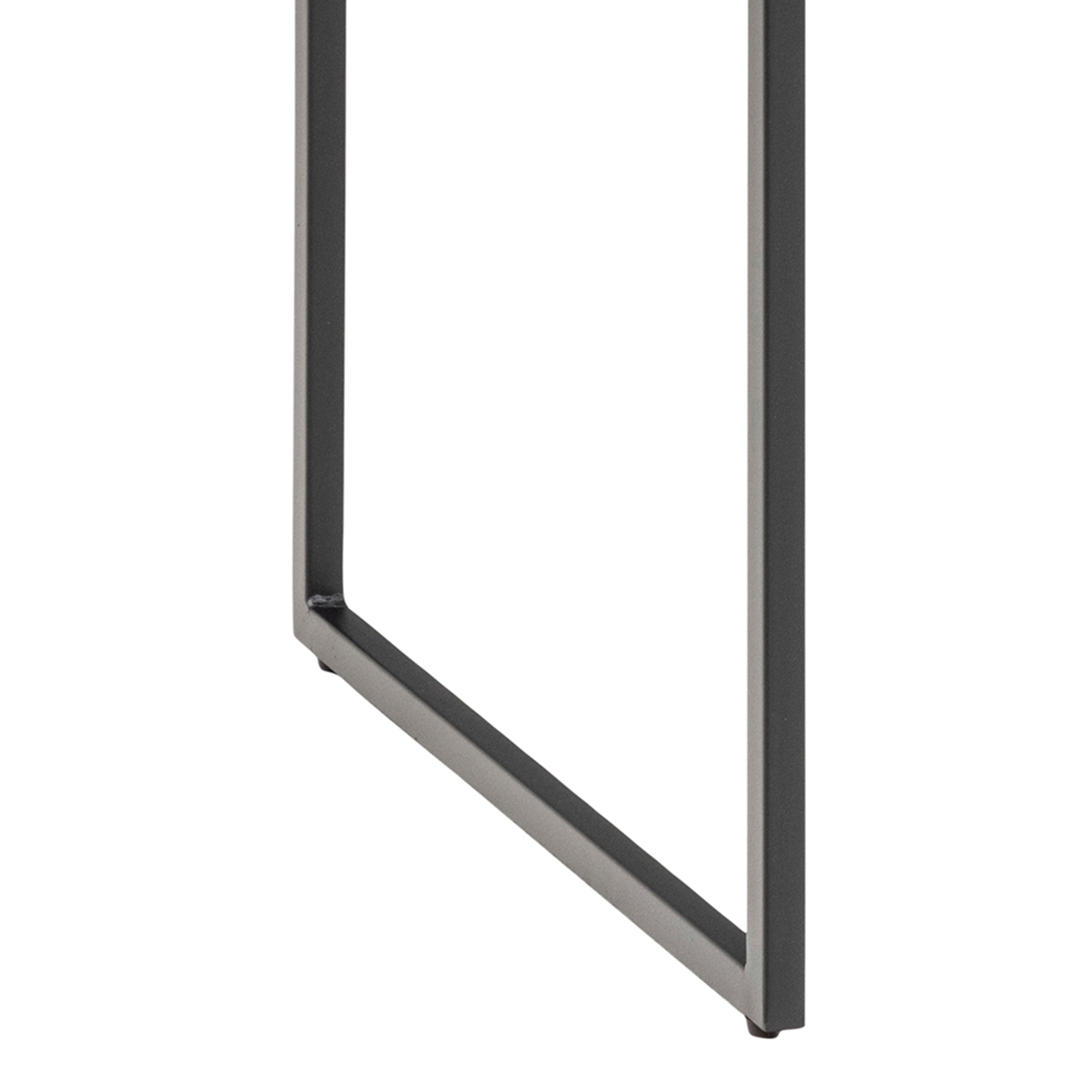 Seaford 1 Drawer Office Desk in Ash Black – FTG, view 9