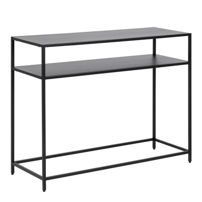 Newcastle Console Table with Open Shelf in Matt Black – FTG