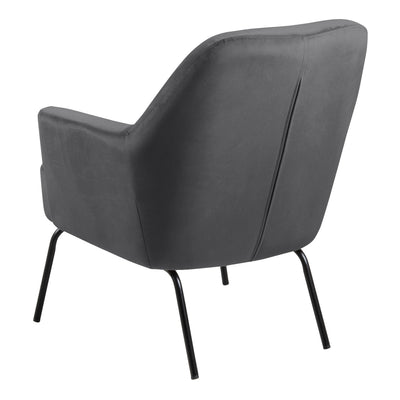 Melissa Lounge Chair in Dark Grey – FTG, view 3