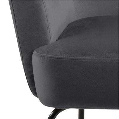 Melissa Lounge Chair in Dark Grey – FTG, view 6