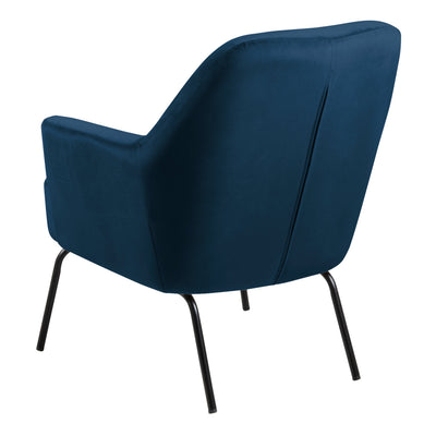 Melissa Lounge Chair in Navy Blue – FTG, view 3
