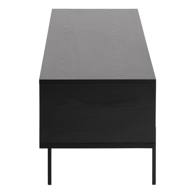 Angus TV Unit with 1 Sliding Door in Black – FTG, view 3