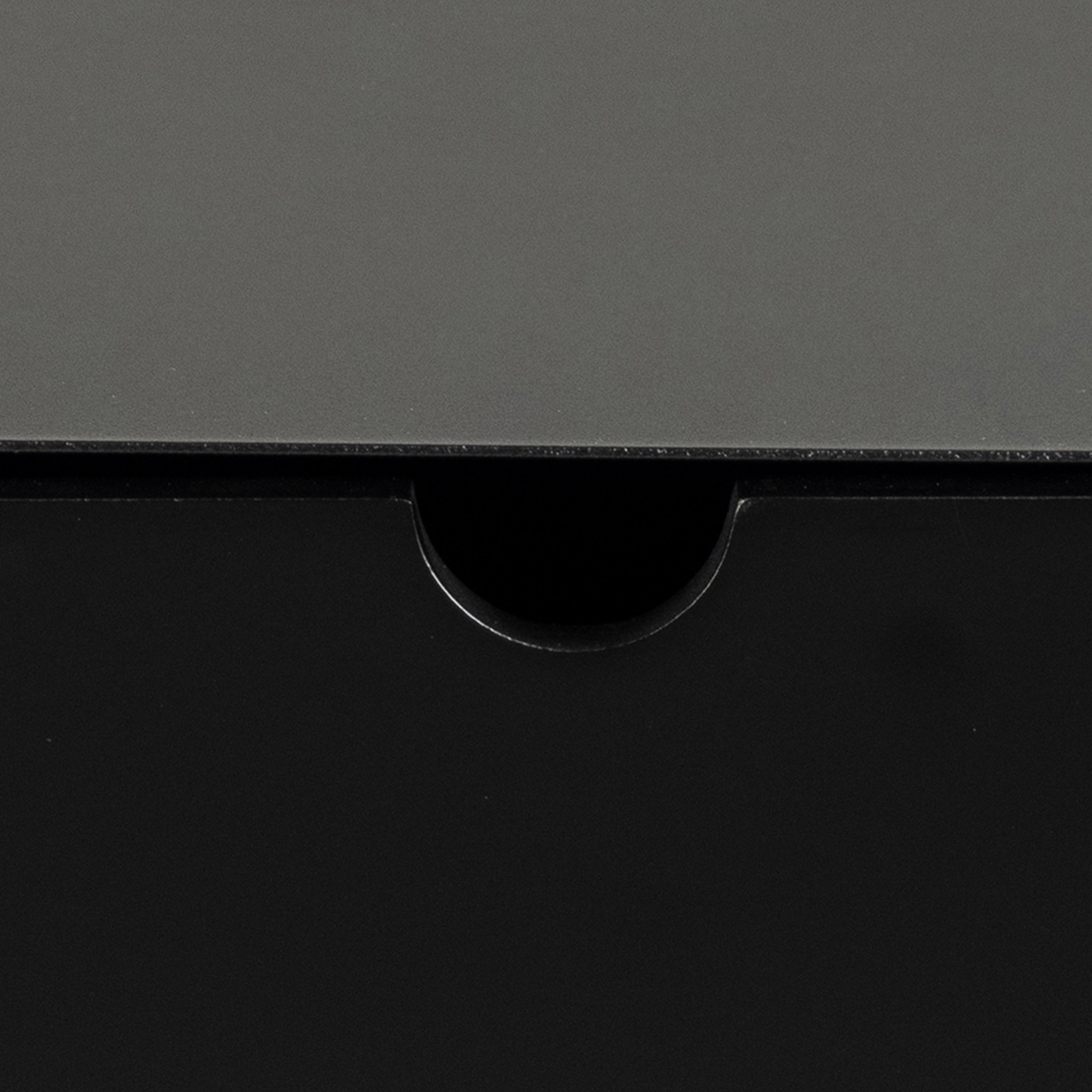 Joliet 1 Drawer Wallmounted Bedside Table in Matt Black – FTG, view 12