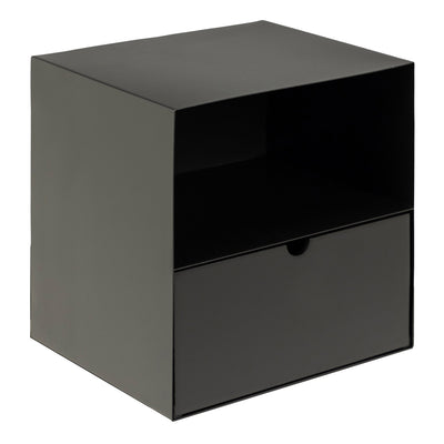 Joliet 1 Drawer Wallmounted Bedside Table in Matt Black – FTG