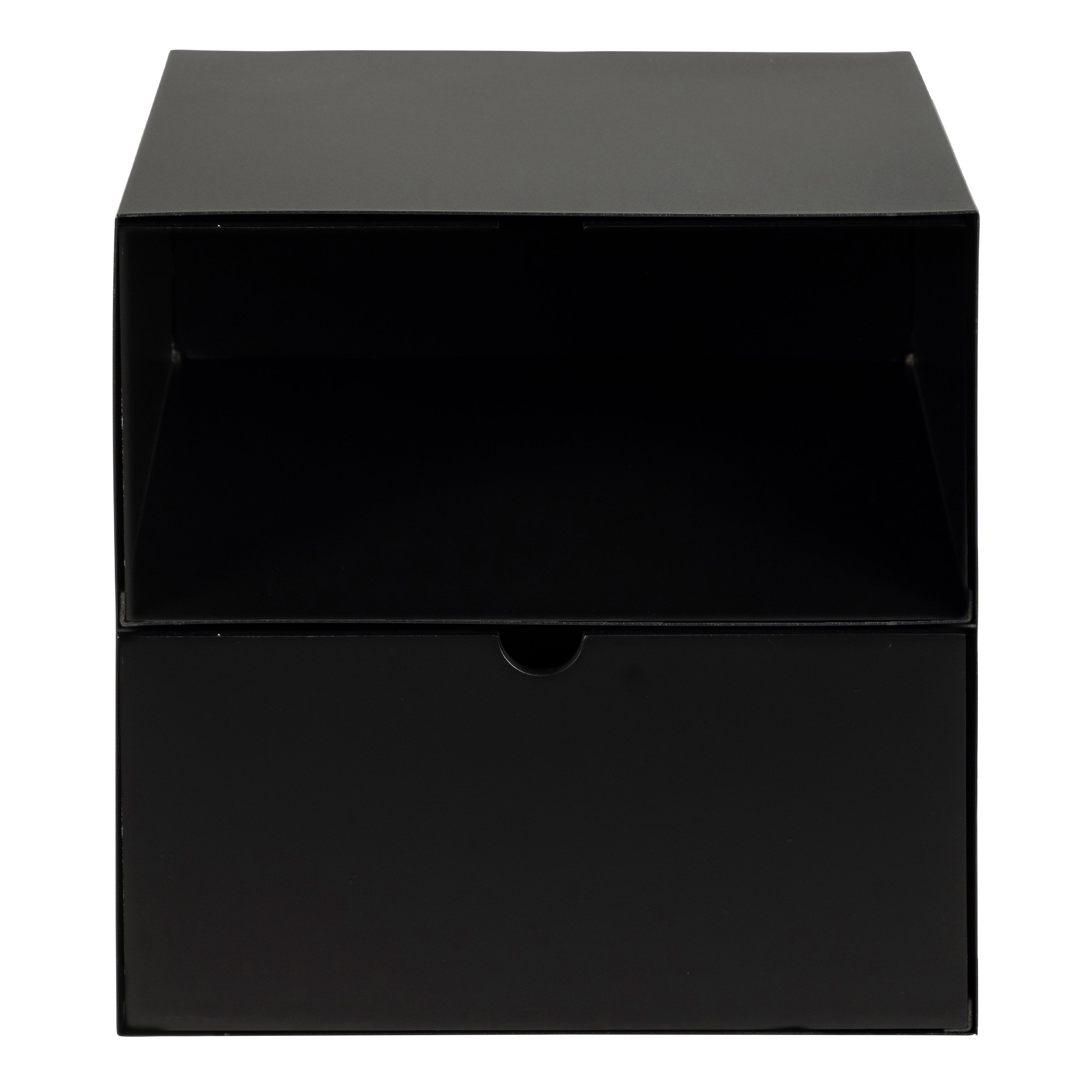 Joliet 1 Drawer Wallmounted Bedside Table in Matt Black – FTG, view 2
