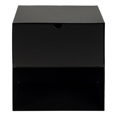 Joliet 1 Drawer Wallmounted Bedside Table in Matt Black – FTG, view 5
