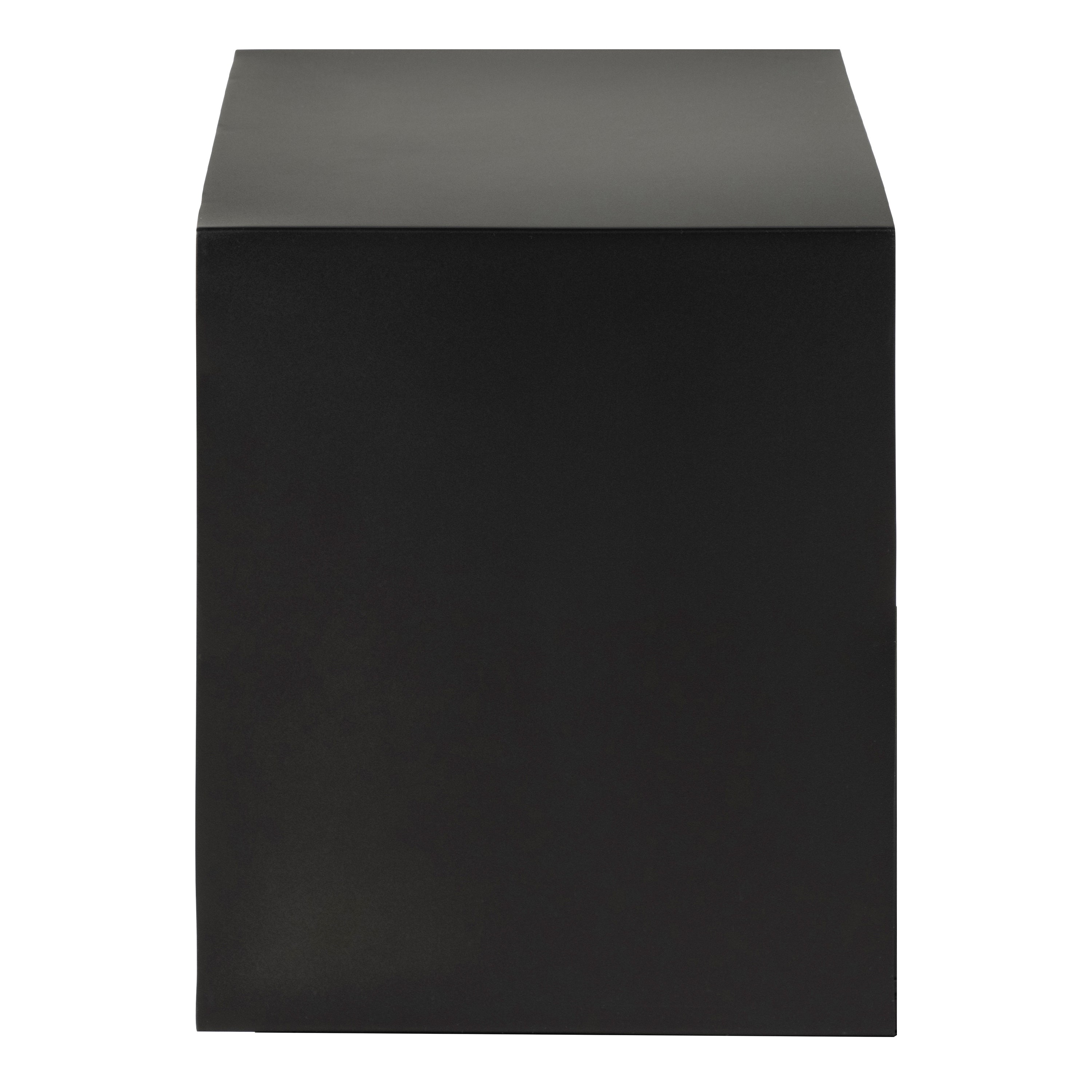 Joliet 1 Drawer Wallmounted Bedside Table in Matt Black – FTG, view 7