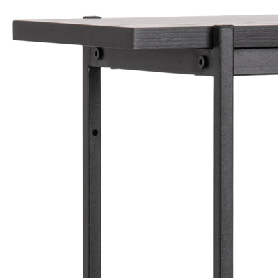 Angus Small Bookcase with 2 Sliding Doors in Black – FTG, view 10