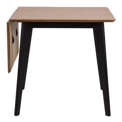 Roxby Extending Dining Table 80-120cm in Oak & Black – FTG, view 2