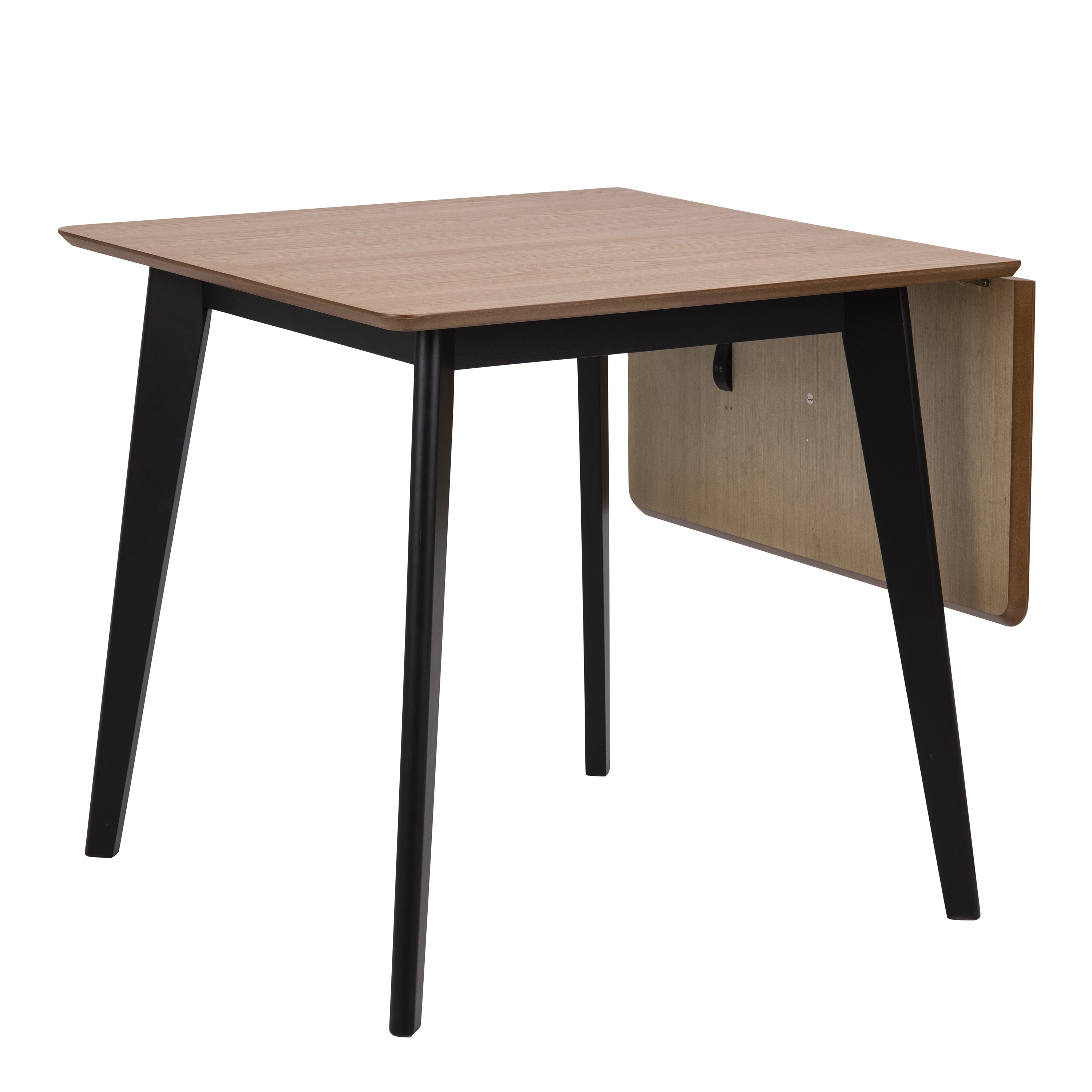 Roxby Extending Dining Table 80-120cm in Oak & Black – FTG, view 3
