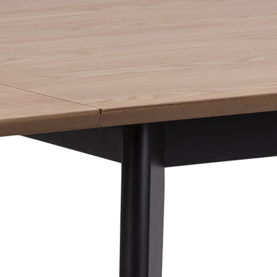 Roxby Extending Dining Table 80-120cm in Oak & Black Included 2 Roxby Dining Chairs in Black and Oak – FTG, view 5