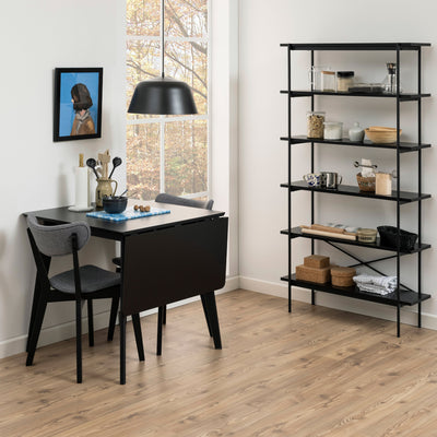 Roxby Extending Dining Table 80-120cm in Black – FTG, view 6