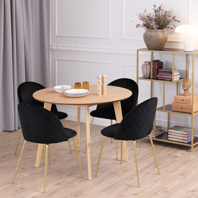 Roxby Round Dining Table in Oak 105x76cm – FTG, view 3
