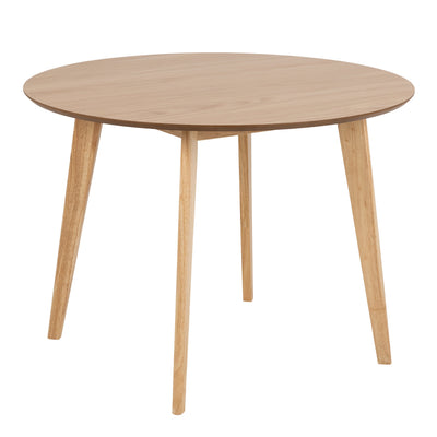 Roxby Round Dining Table in Oak 105x76cm Included 4 Roxby Dining Chairs in Oak – FTG, view 2