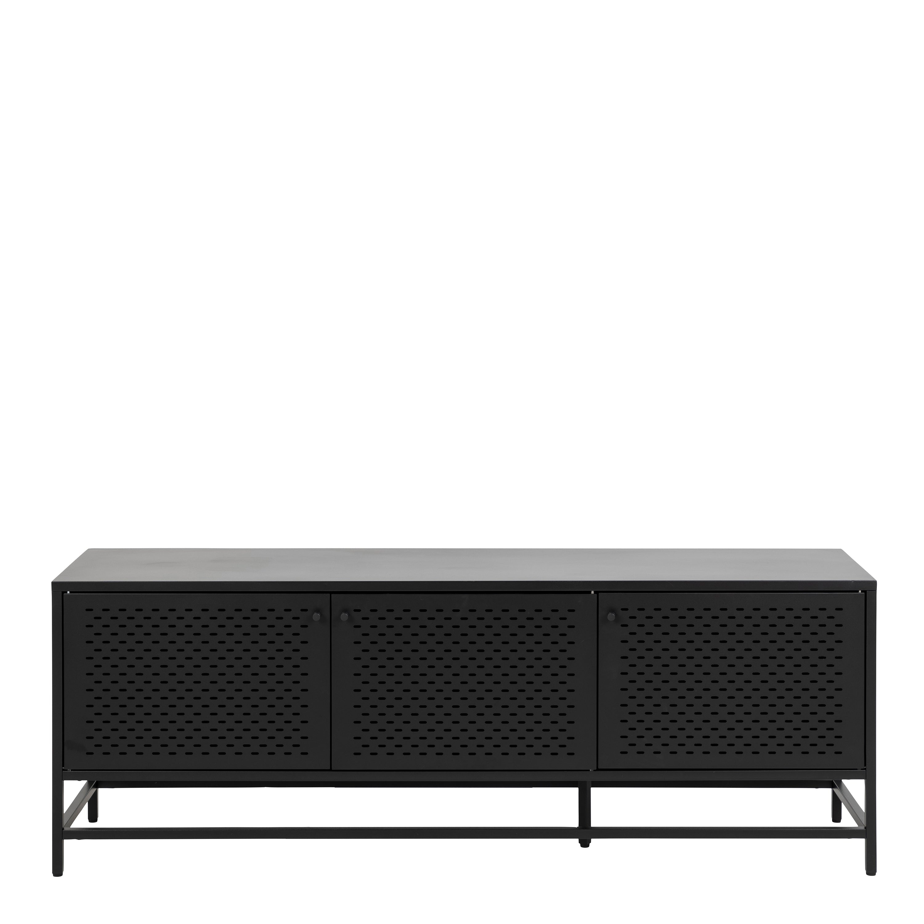 Newcastle 3 Door Sideboard in Matt Black – FTG, view 2