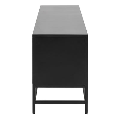 Newcastle 3 Door Sideboard in Matt Black – FTG, view 3
