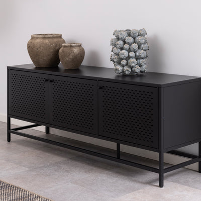 Newcastle 3 Door Sideboard in Matt Black – FTG, view 7