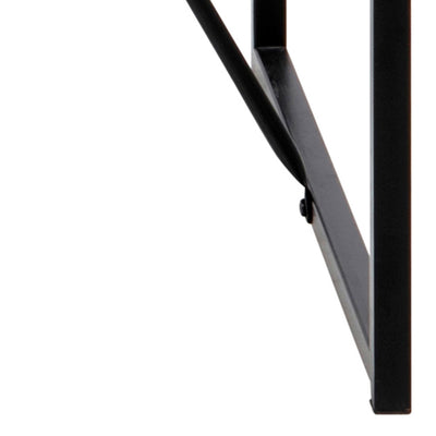 Seaford Black Metal Bar Table with Black Ash Top – FTG, view 10