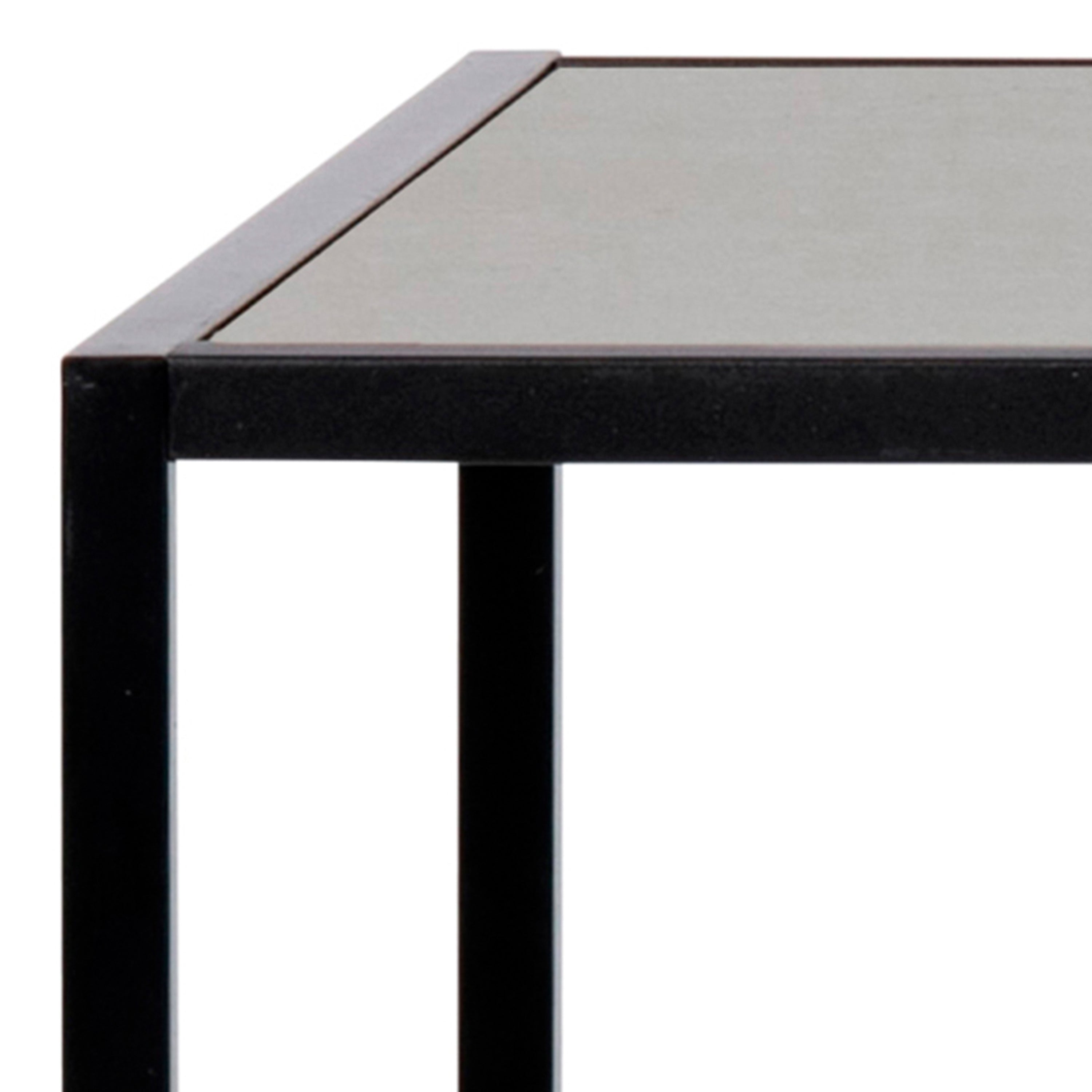 Seaford Black Metal Bar Table with Black Ash Top – FTG, view 7
