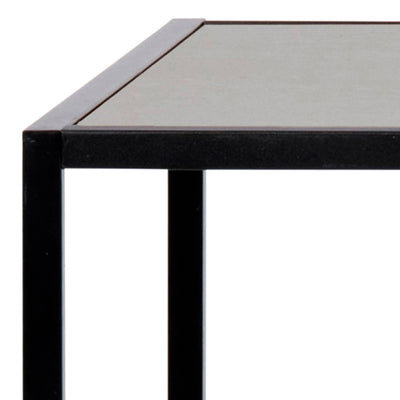 Seaford Black Metal Bar Table with Black Ash Top – FTG, view 7